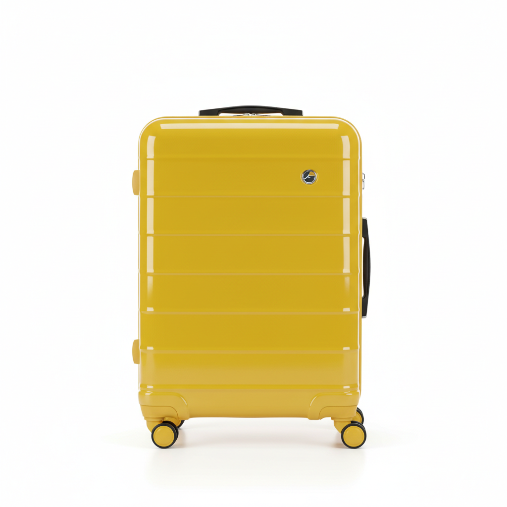 4-Wheel Spinner Travel Suitcase - Yellow
